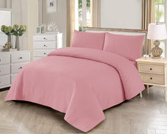 Nazakat-e-Gulabi – Pink Ultrasonic Quilted Microfiber Bedspread
