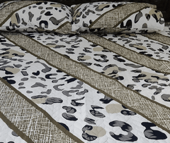 Babra-e-Jangal – Quilted Microfiber Leopard-Print Bedspread