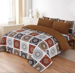 Rang-e-Rooh Reversible Floral Comforter 6 Pieces set