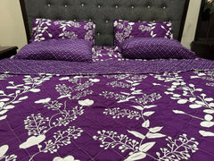 Piloria Twilight Bloom – 6-Piece Purple Floral Comforter Set