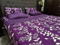 Piloria Twilight Bloom – 6-Piece Purple Floral Comforter Set